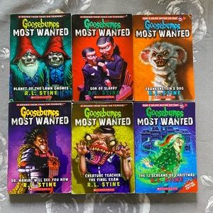 Lot of 6 Goosebumps Most Wanted Books R.L. Stine